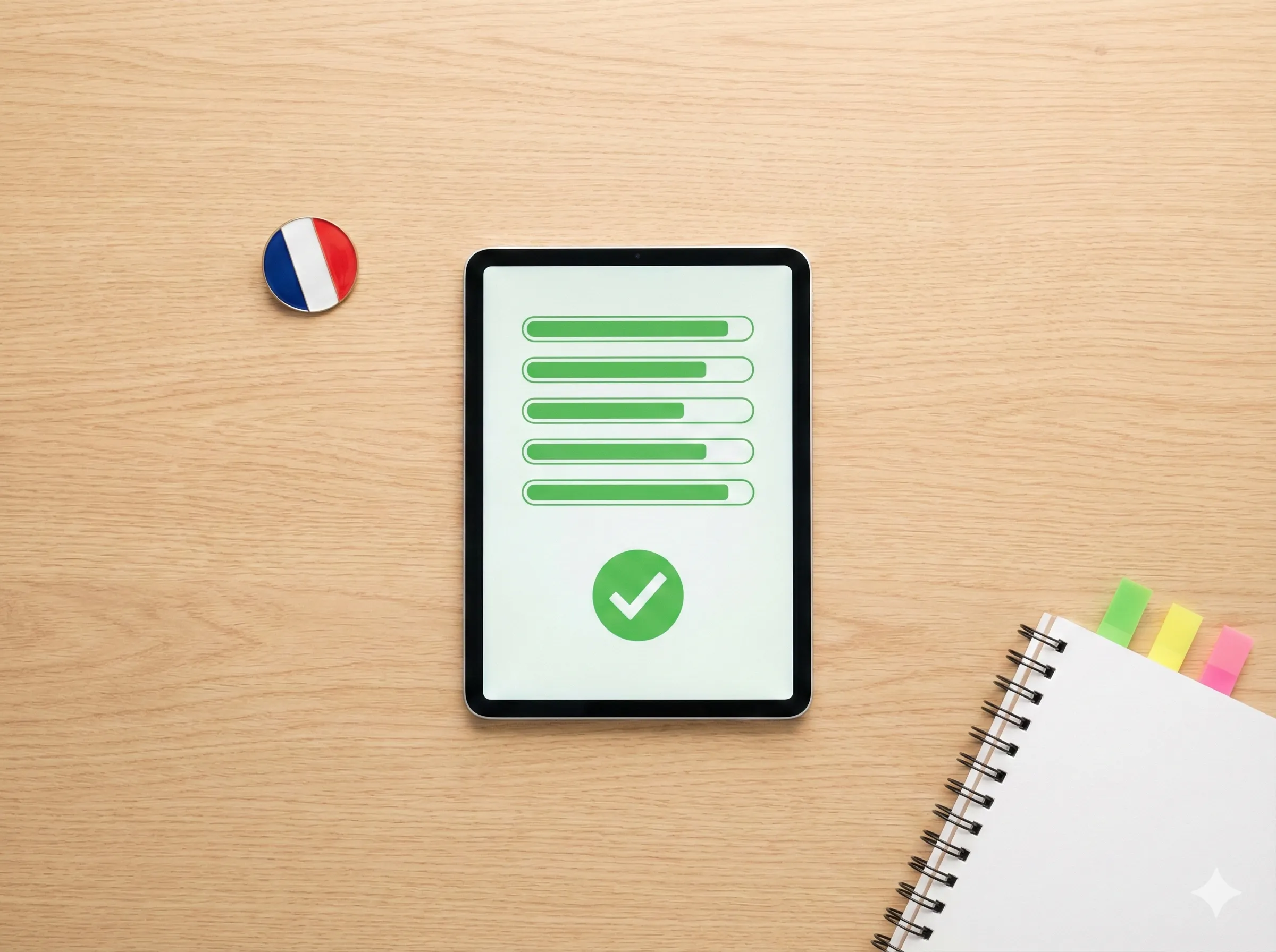 Candidat souriant après avoir réussi l'examen civique du premier coup.